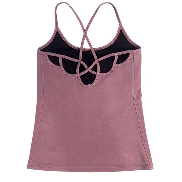 Free People Movement FP Size Small Rose Strappy Back Tank Camo Built in Bra - Picture 7 of 16